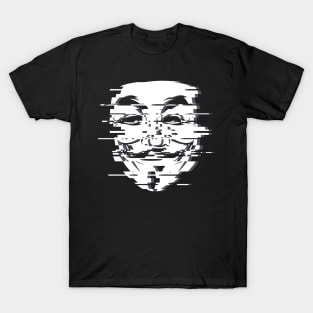 Anon Glitch White T-Shirt